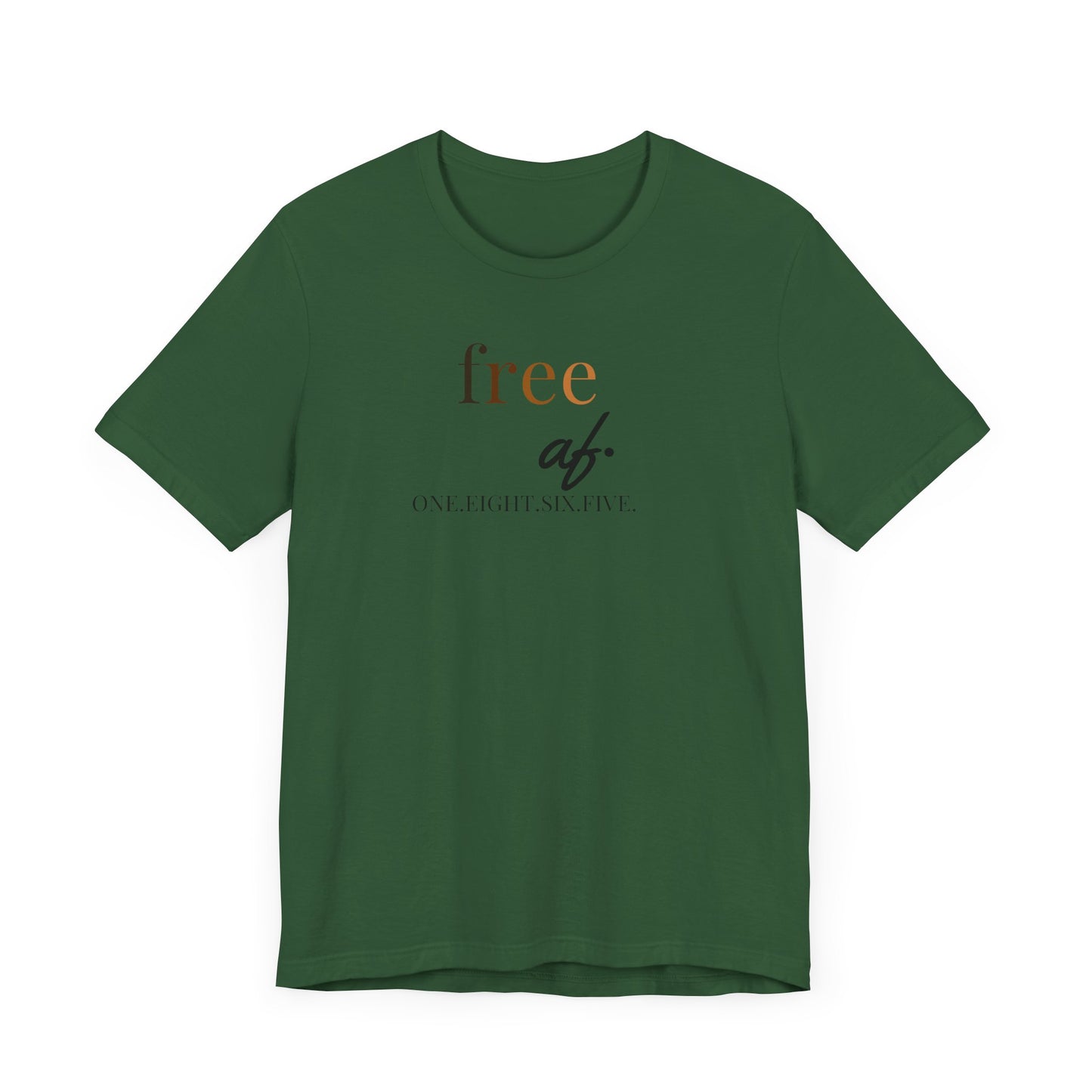 “free af.” Juneteenth Unisex Jersey Short Sleeve Tee