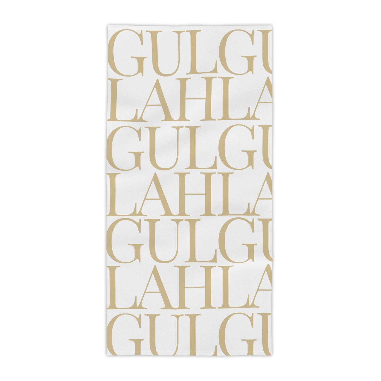 Gullah Composition Cream Beach Towel