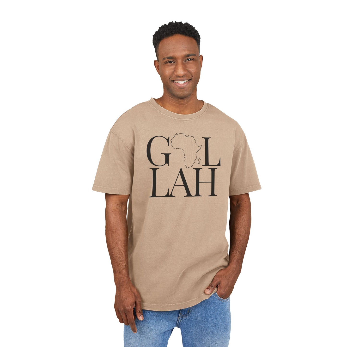 Diaspora Acid Washed Heavy Oversize Tee