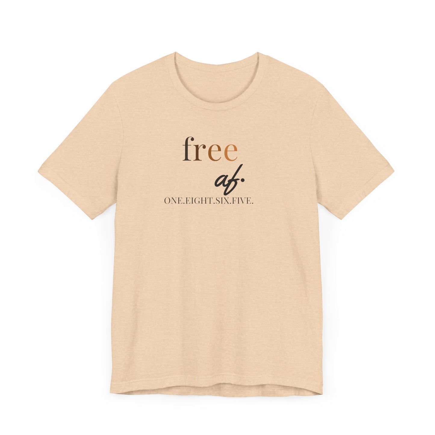 “free af.” Juneteenth Unisex Jersey Short Sleeve Tee