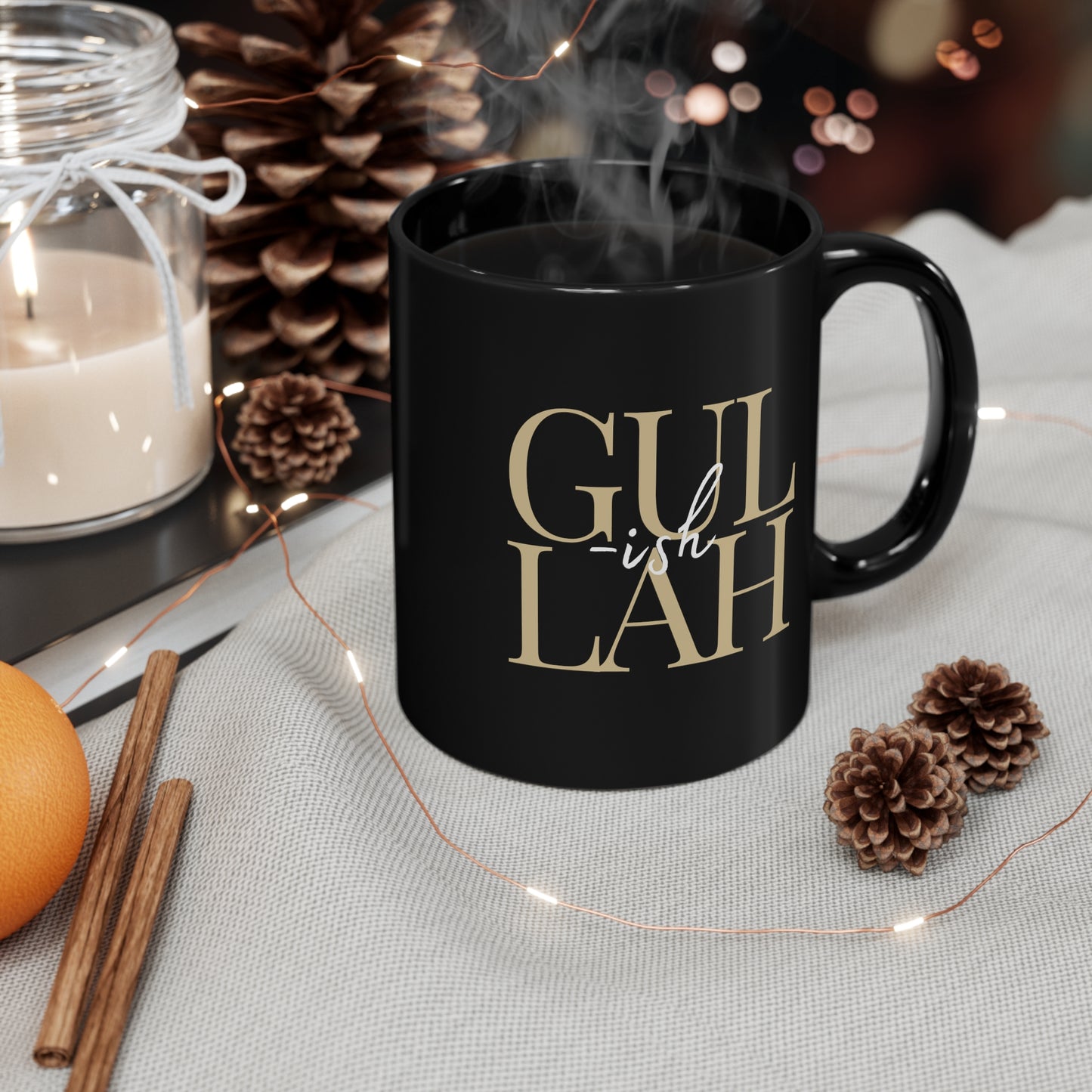 Gullah ish 11oz Black Mug