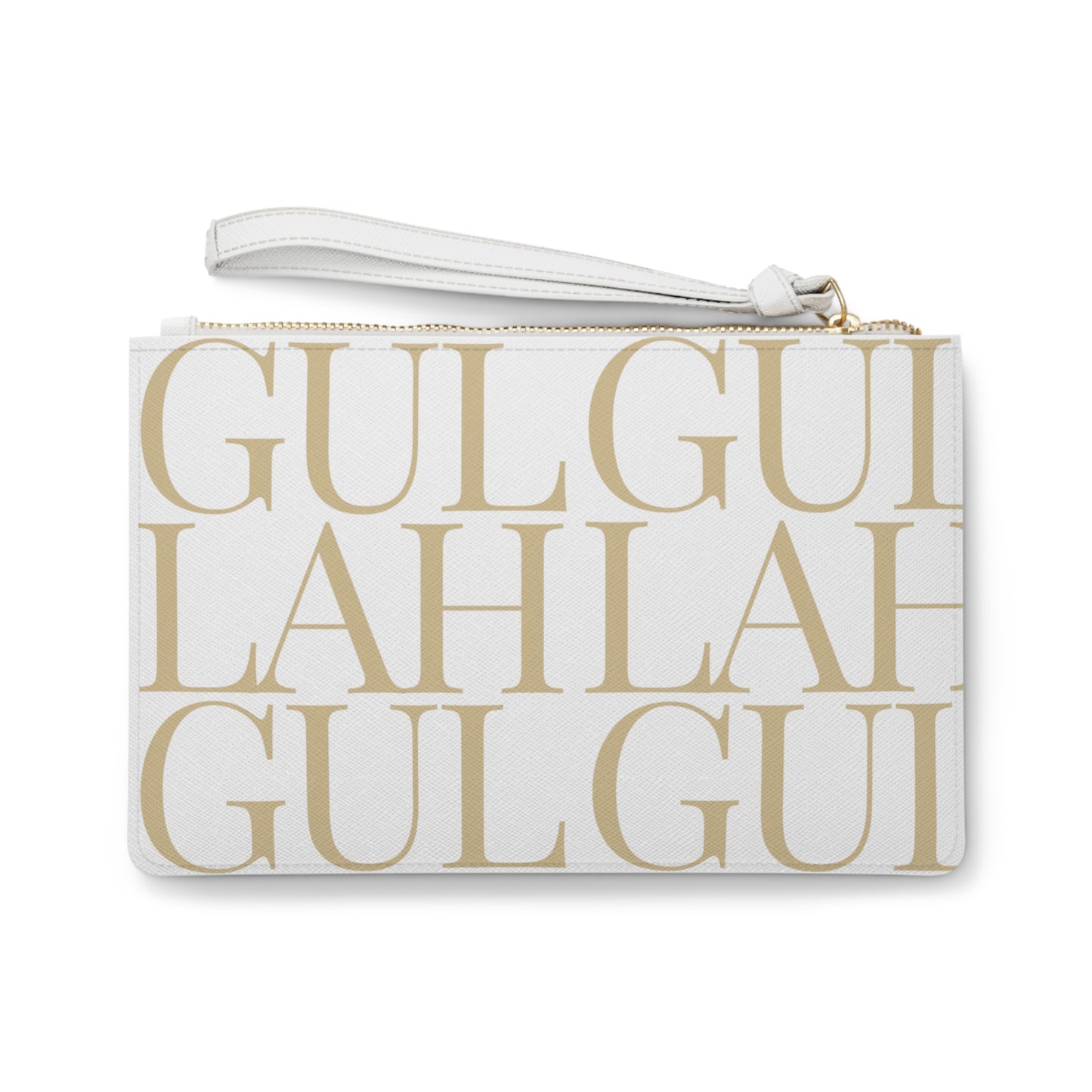 Gullah Composition Cream Clutch Bag