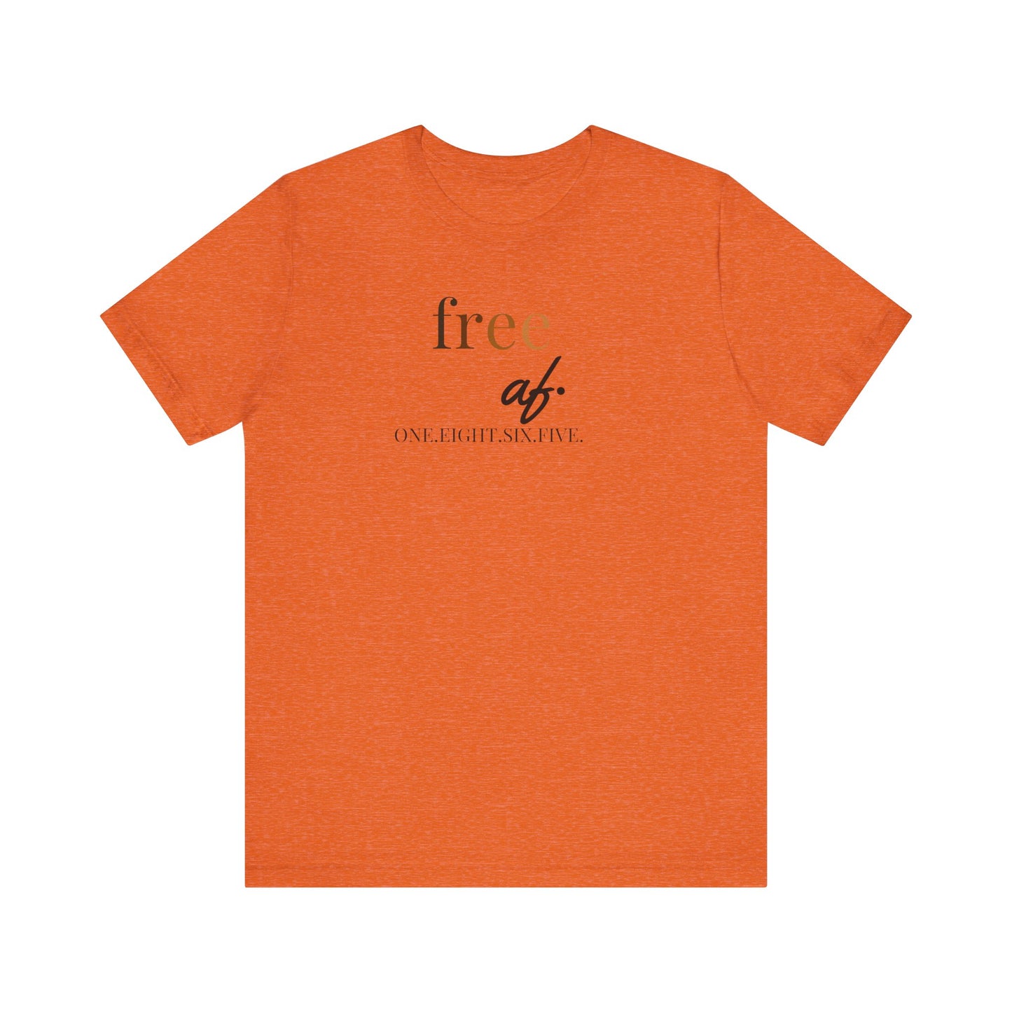 “free af.” Juneteenth Unisex Jersey Short Sleeve Tee