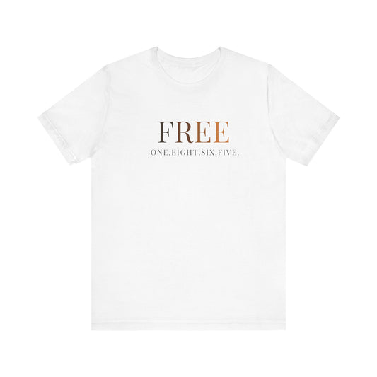 “FREE” Juneteenth Unisex Jersey Short Sleeve Tee