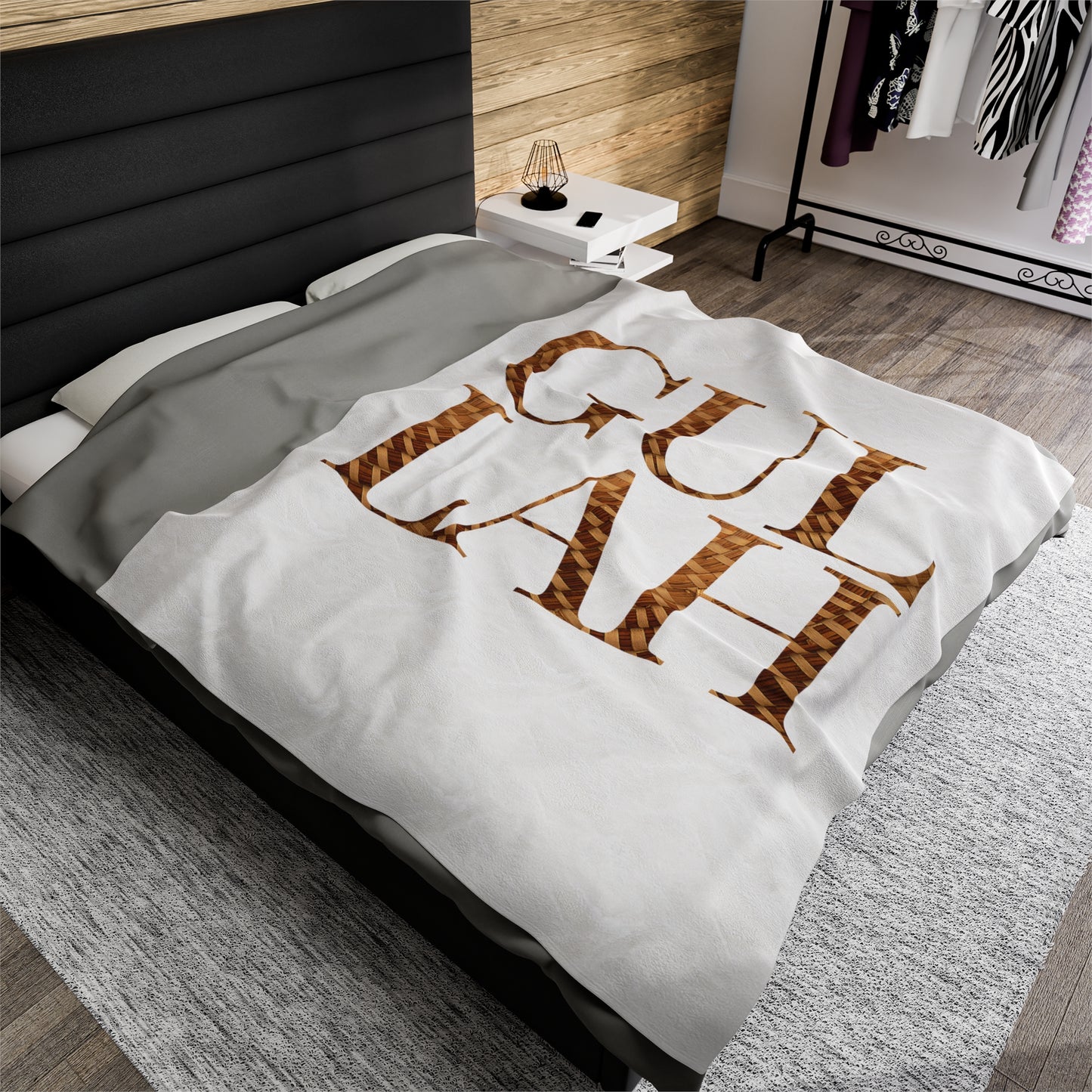 XL Sweetgrass Gullah Velveteen Plush Blanket