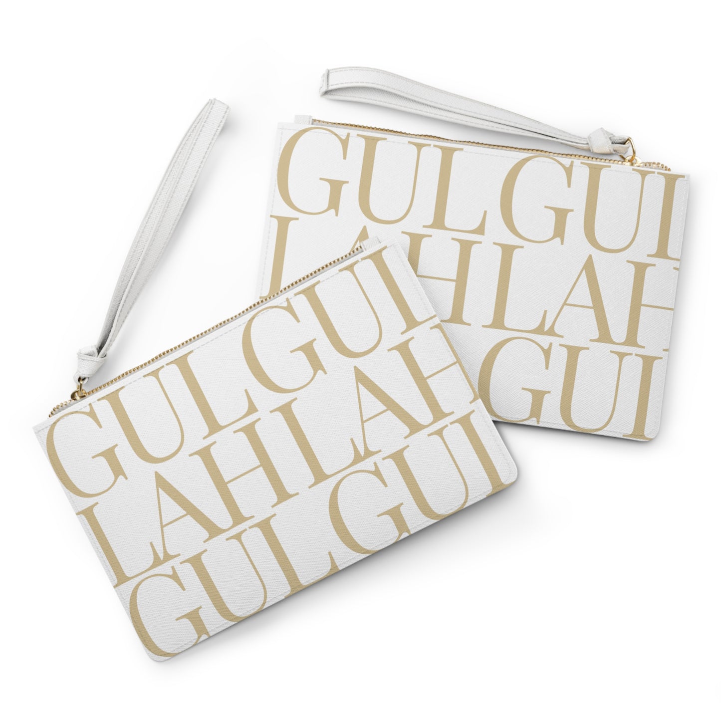 Gullah Composition Cream Clutch Bag