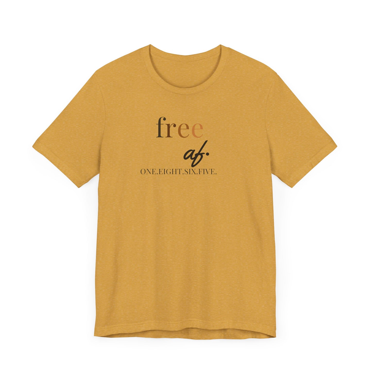 “free af.” Juneteenth Unisex Jersey Short Sleeve Tee