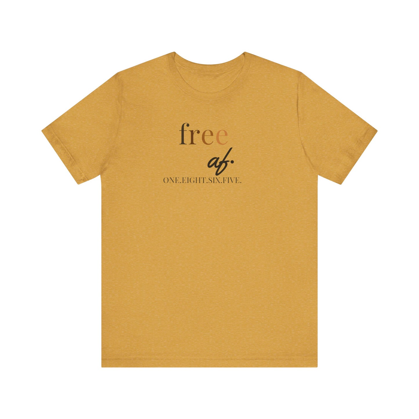 “free af.” Juneteenth Unisex Jersey Short Sleeve Tee