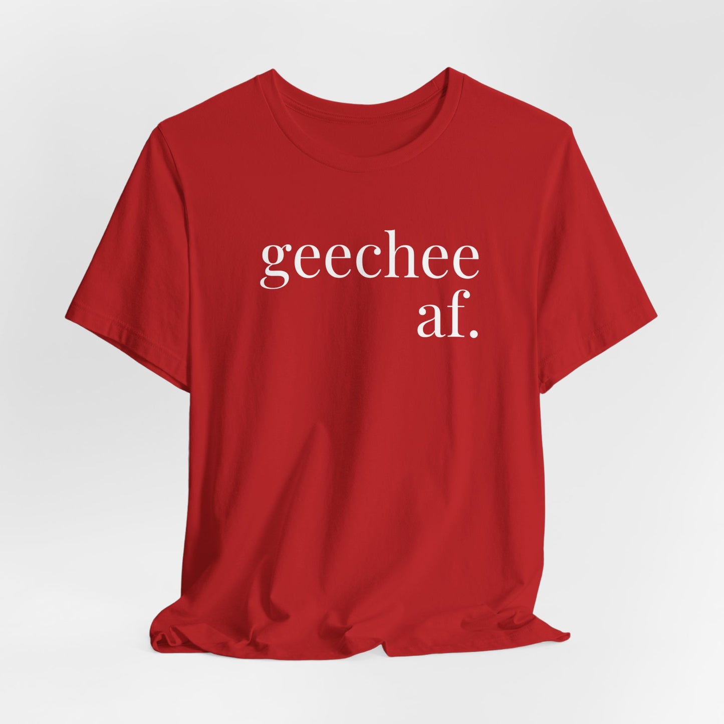 Geechee AF Jersey Short Sleeve Tee
