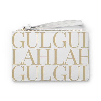 Gullah Composition Cream Clutch Bag
