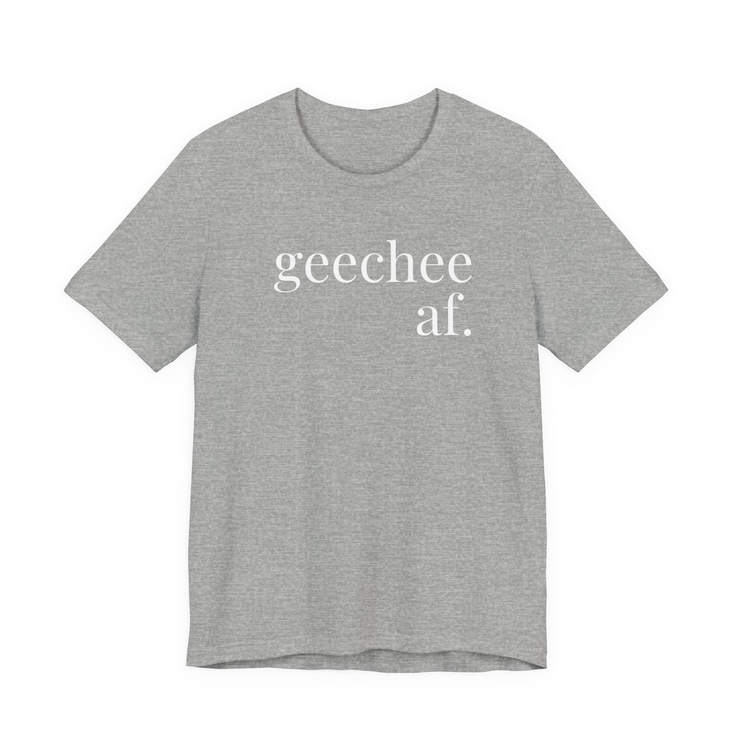 Geechee AF Jersey Short Sleeve Tee