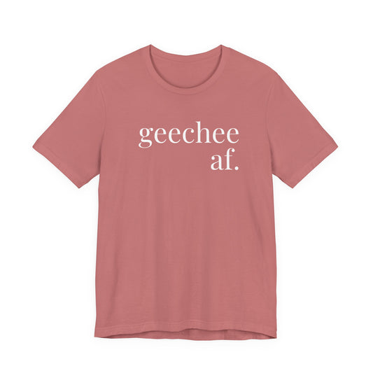 Geechee AF Jersey Short Sleeve Tee