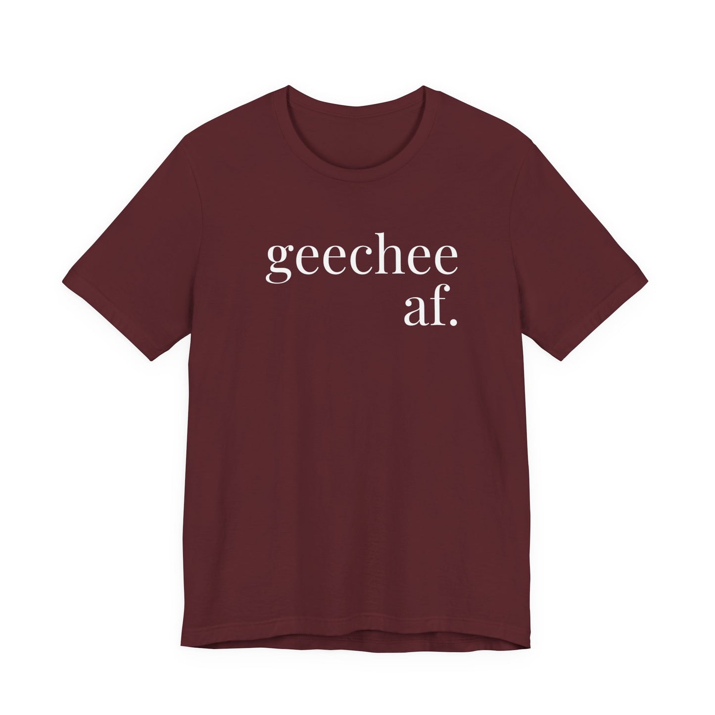 Geechee AF Jersey Short Sleeve Tee