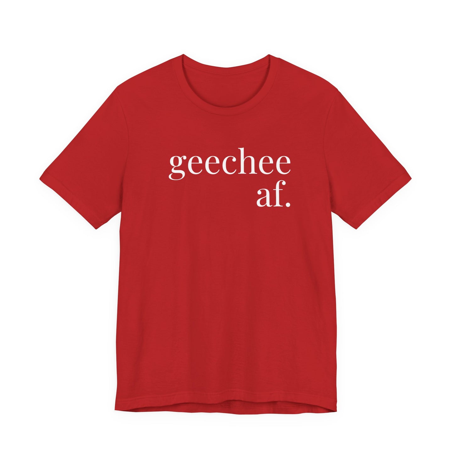 Geechee AF Jersey Short Sleeve Tee