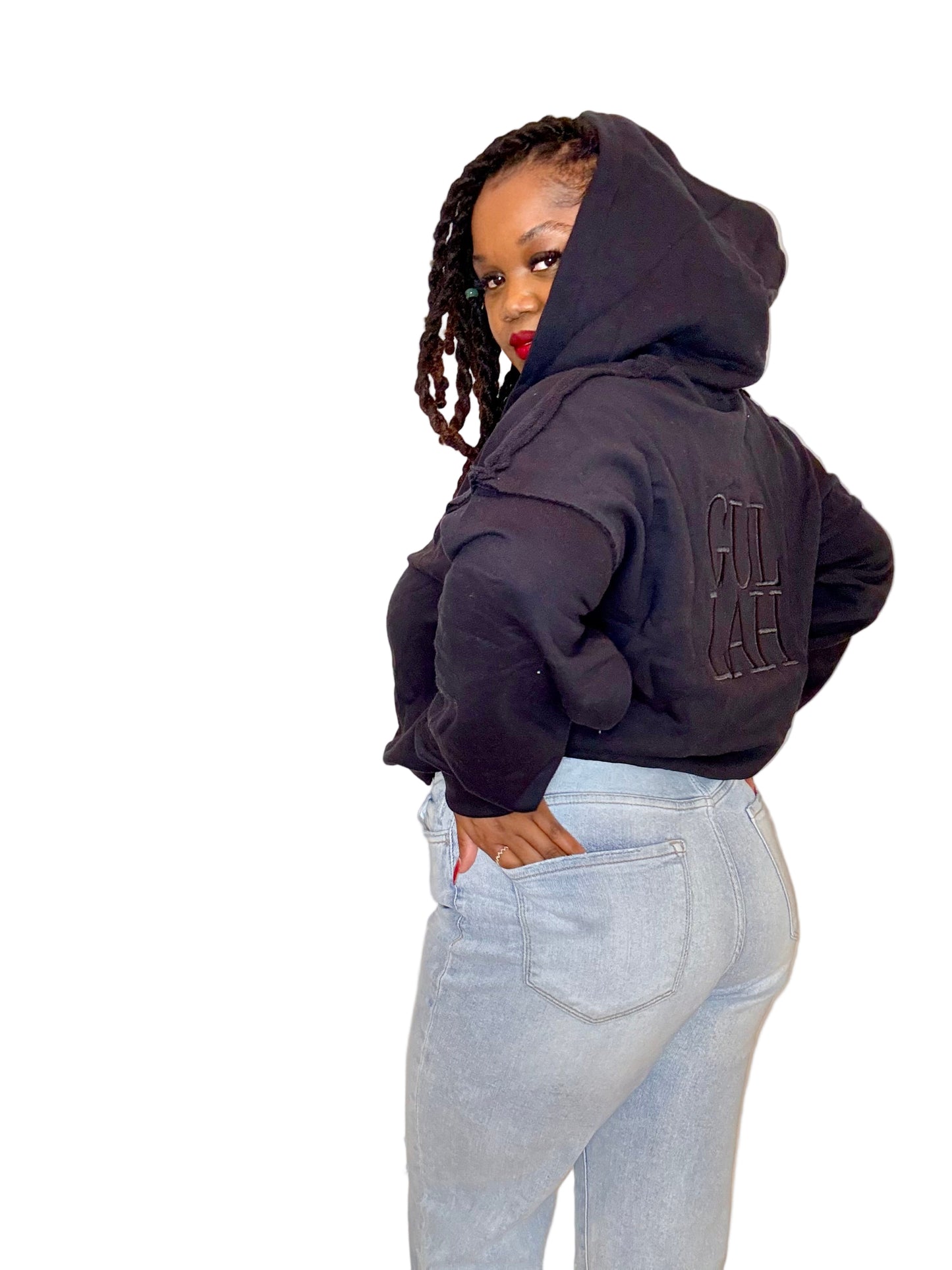 GTNT “Sonny Blue” Cropped Zip Hoodie